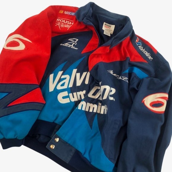 Roush Racing Vintage Mark Martin 6 Nascar Valvoline Racing Jacket - Picture 9 of 9